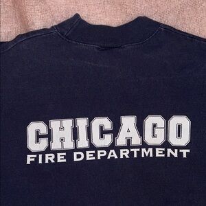 CHICAGO FIRE DEPARTMENT Long Sleeve Tee Shirt by Anvil